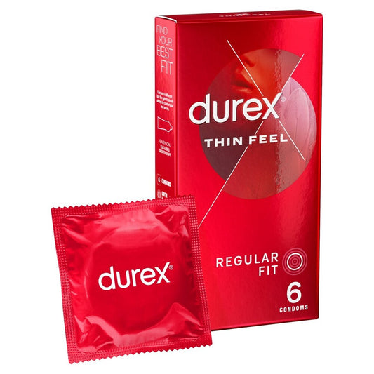 Durex Thin Feel Regular Fit Condoms 6 Pack - APLTD