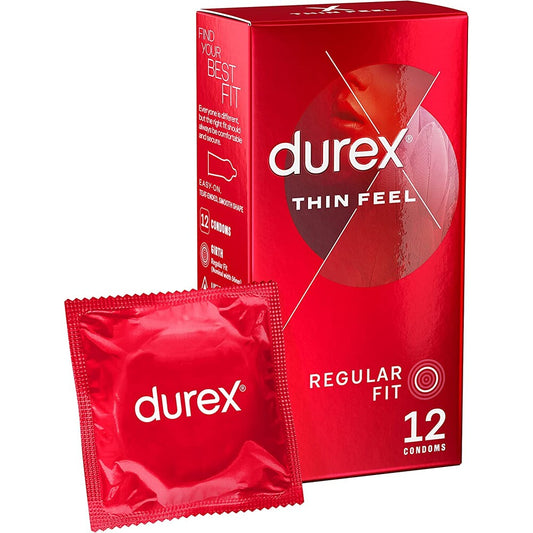 Durex Thin Feel Regular Fit Condoms 12 Pack - APLTD