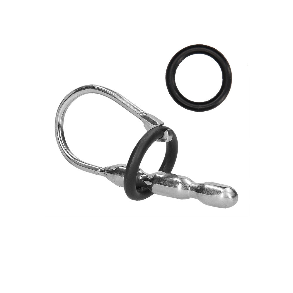 Ouch Urethral Sounding Stainless Steel Stretcher With Ring – Adults Play