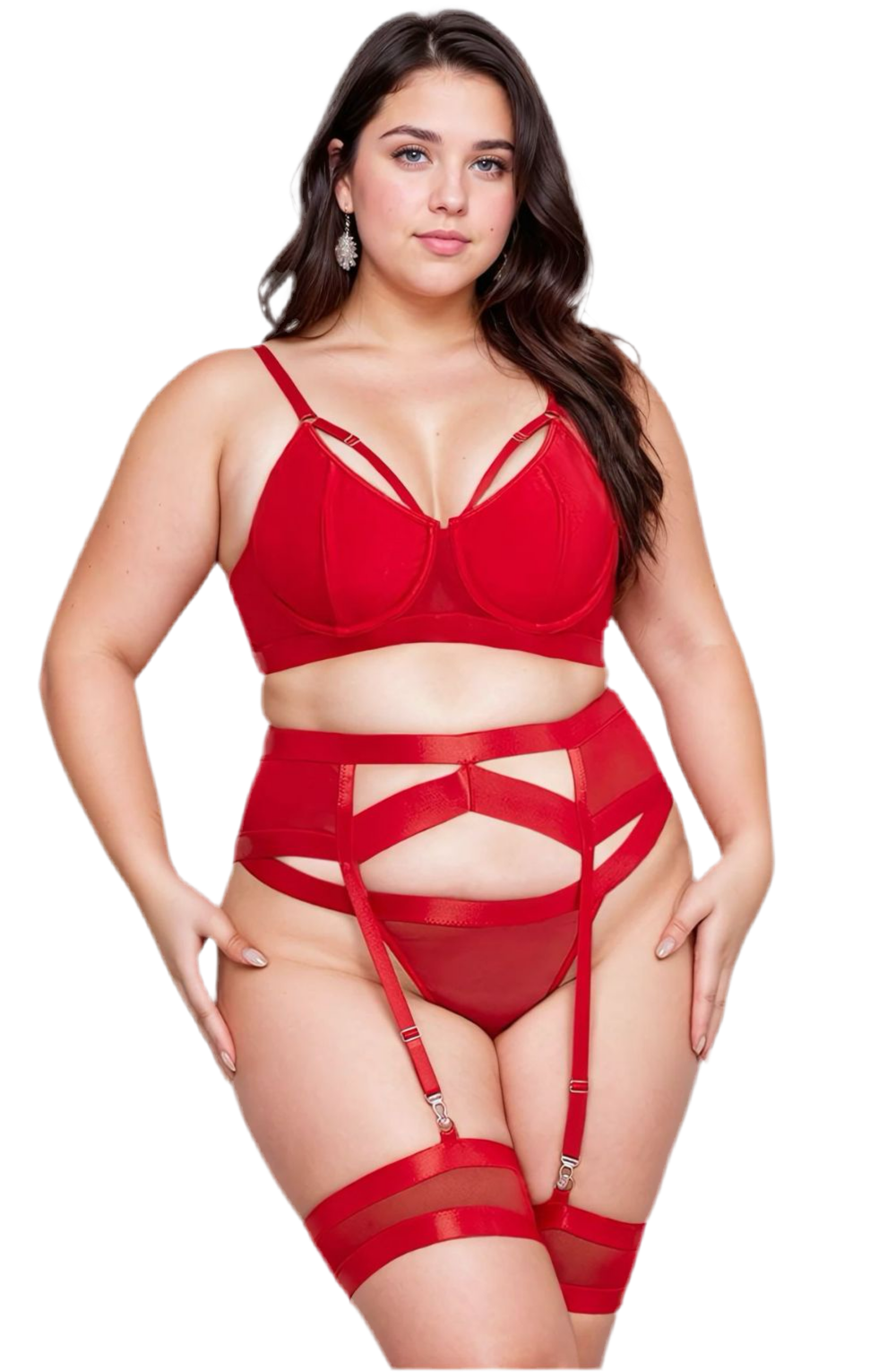 YesX YX870Q Bondage Garter Bra Set Up To 2XL