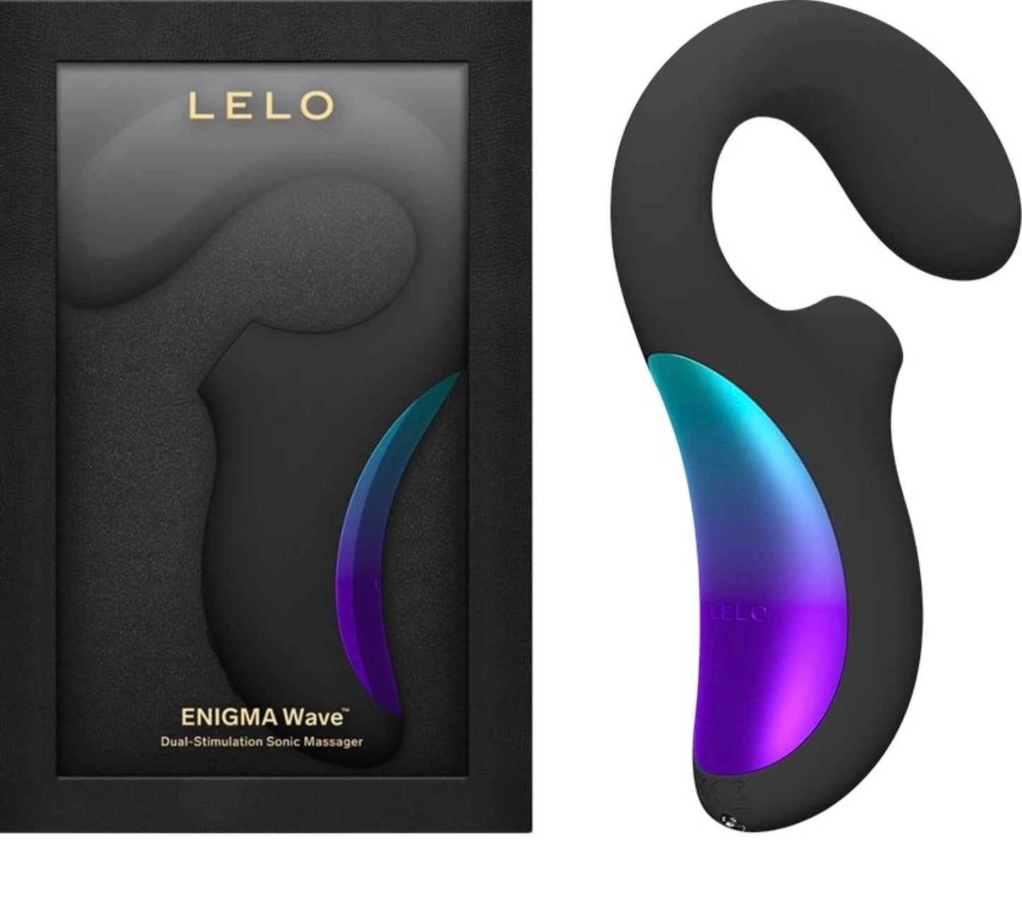 Lelo Enigma Wave GSpot- und Klitoris-Massagegerät Schwarz