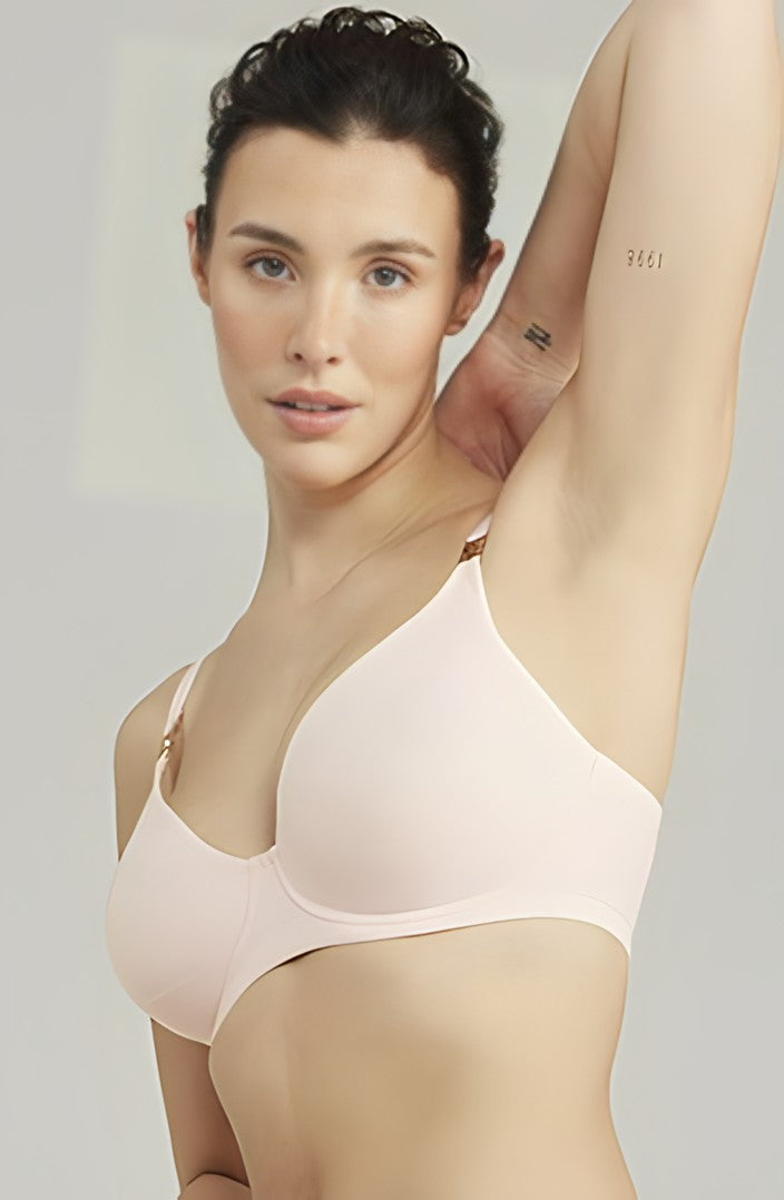 The Stretch Boss Full Cover Bra Blush Pink Up to G Cup