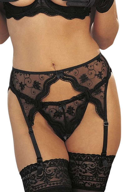 Shirley of Hollywood 622 Garter Belt Black