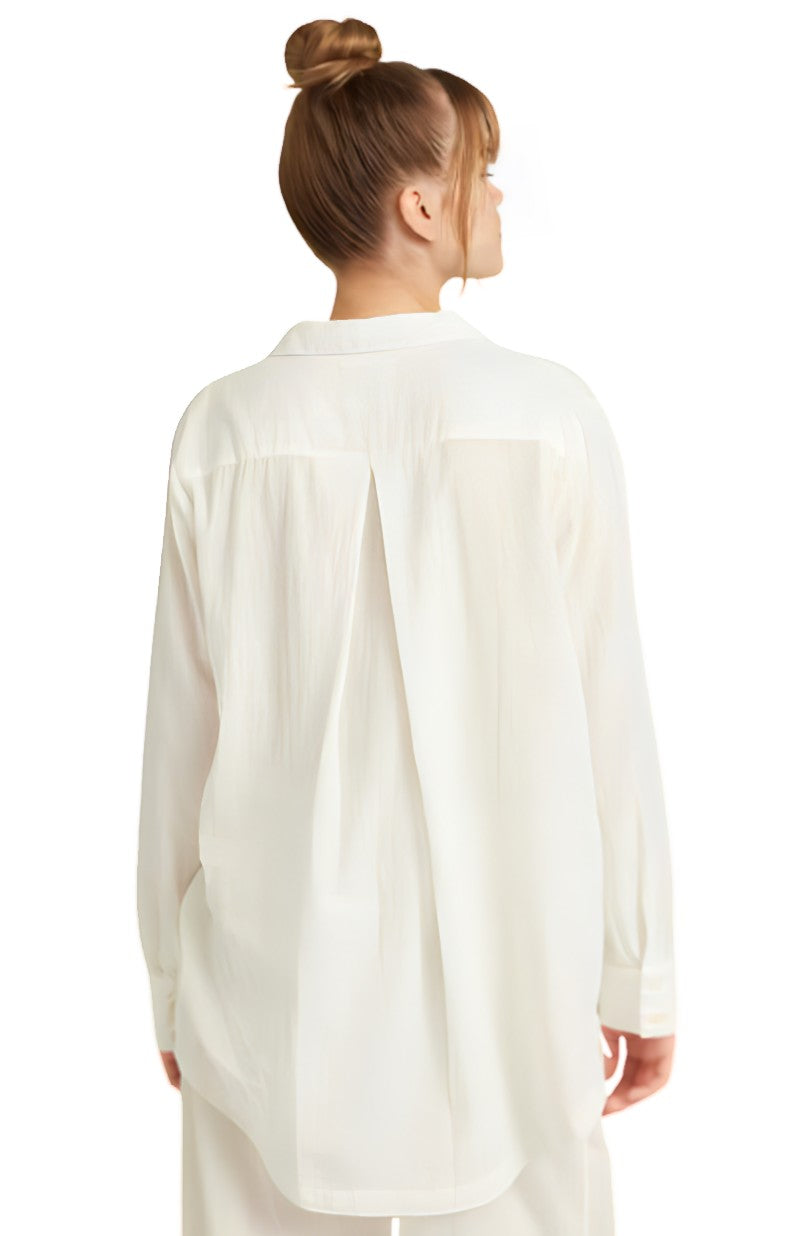 The Midi Shirt Organic Cotton White