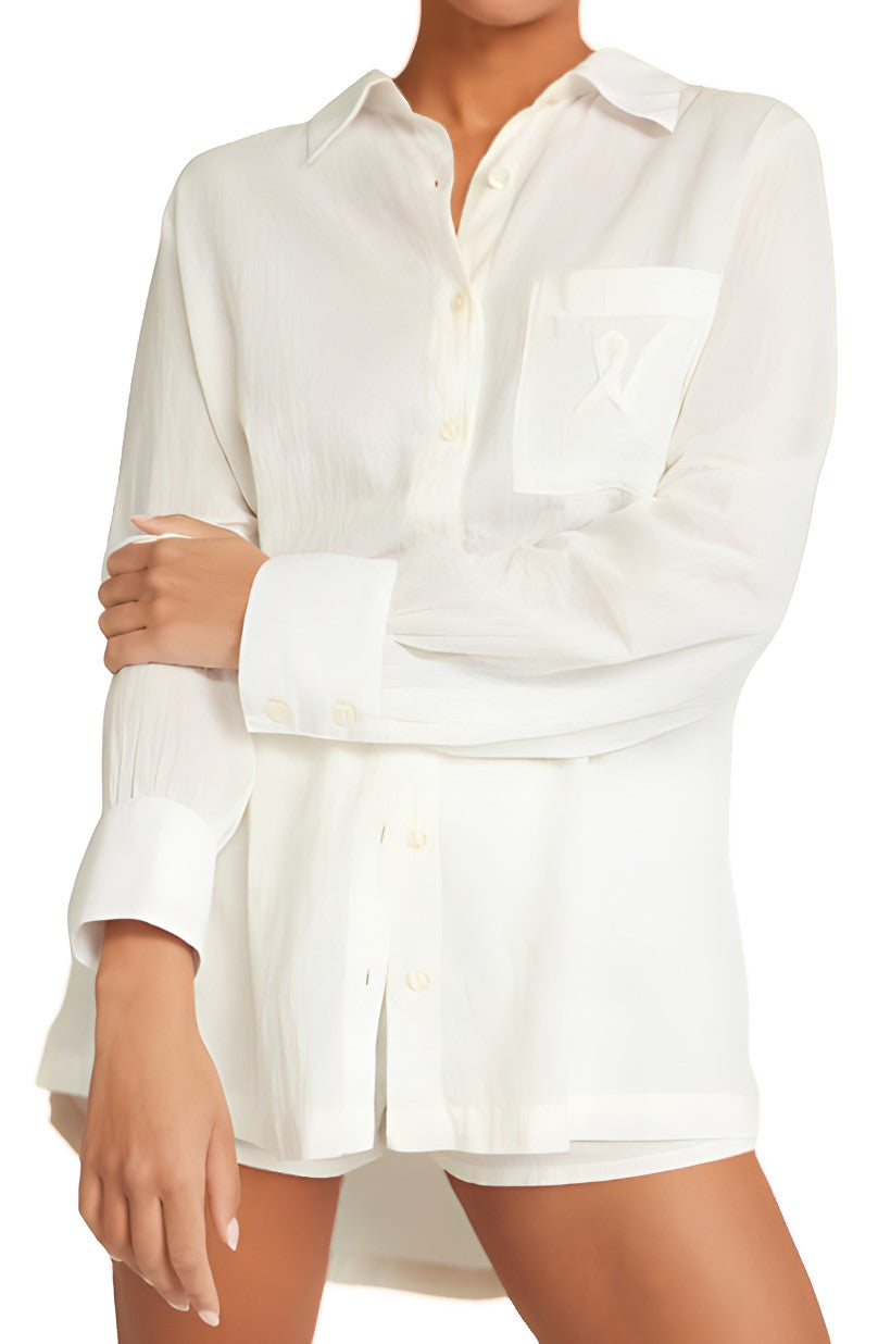 The Midi Shirt Organic Cotton White