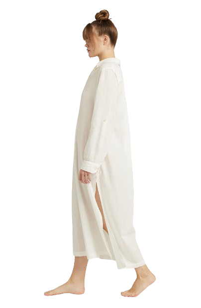 The Maxi Shirt Organic Cotton White