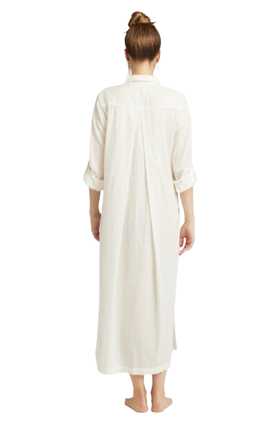 The Maxi Shirt Organic Cotton White