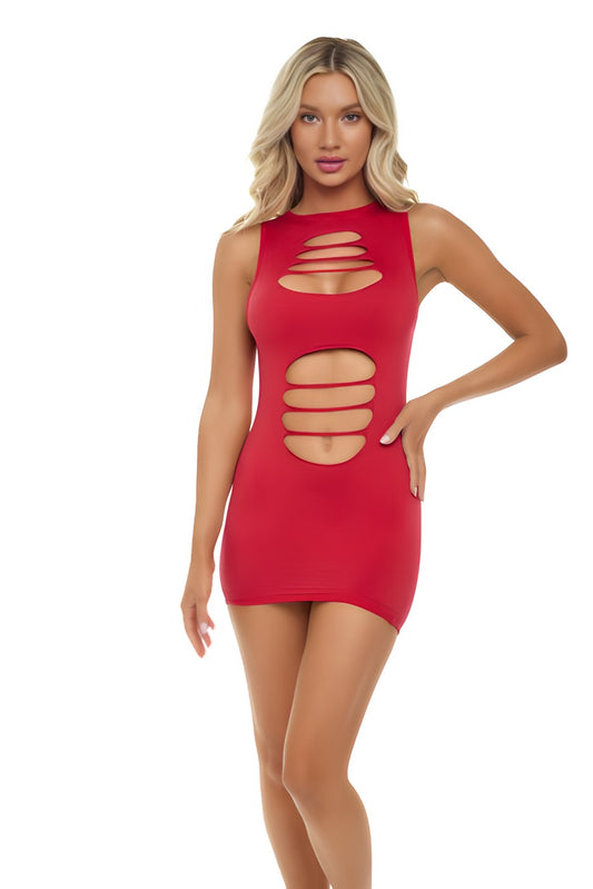 Can'T Commit Dress - Red -One Size