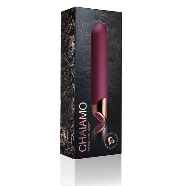 Vibromasseur rechargeable Rocks Off Chaiamo bordeaux