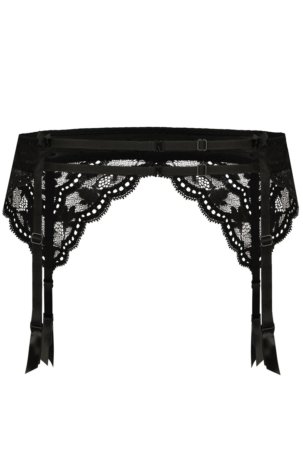 Roza Lagerta Suspender Belt Black