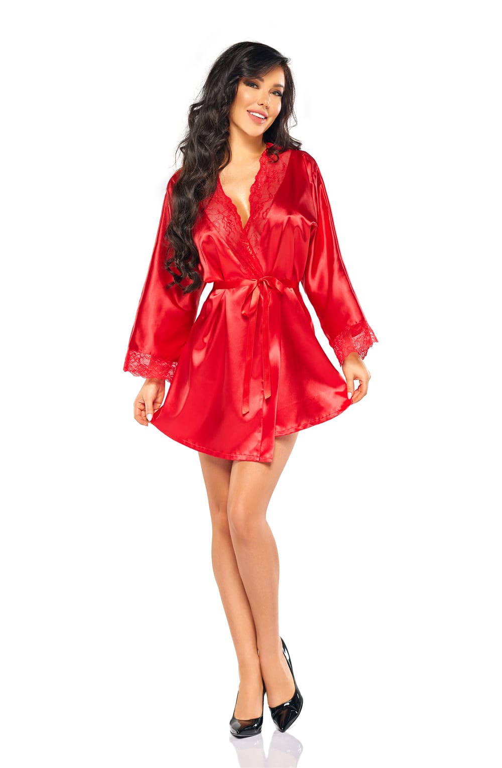 Beauty Night BN6670 Sherie Peignoir Red