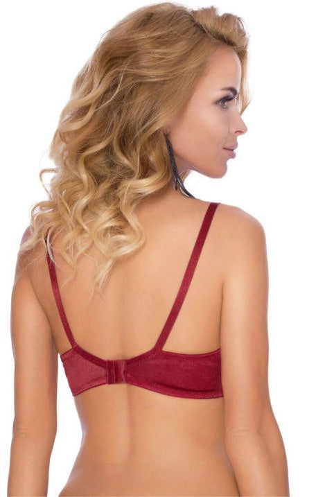 Roza Mehendi Soft Cup Bra Claret