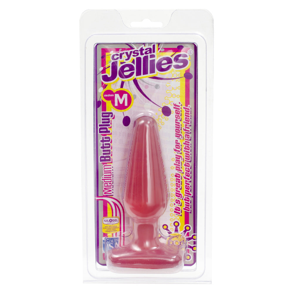 Crystal Jellies Medium Butt Plug Pink - APLTD