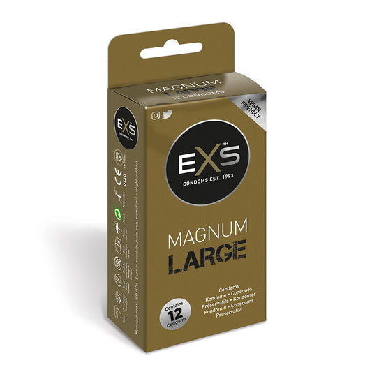 EXS Magnum Large Condoms 12 Pack - APLTD