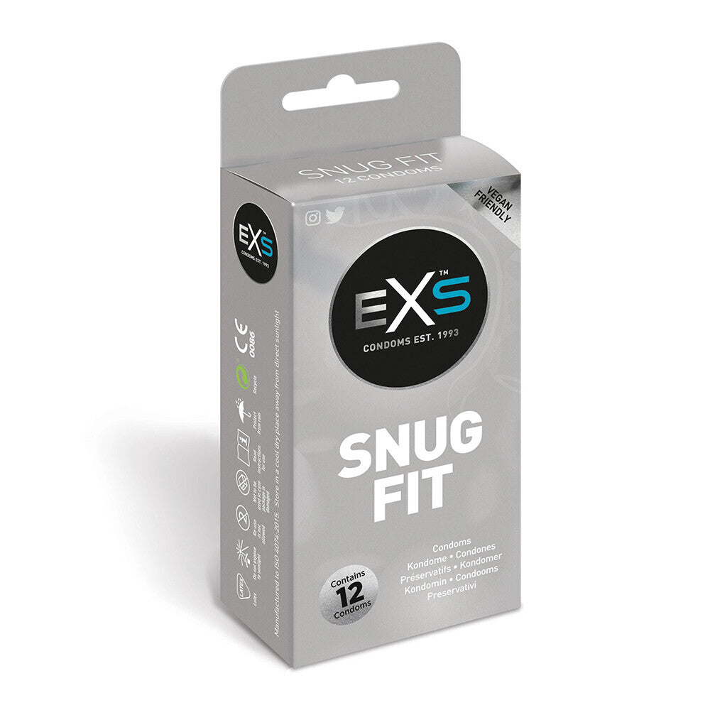 EXS Snug Closer Fitting Condoms 12 Pack - APLTD