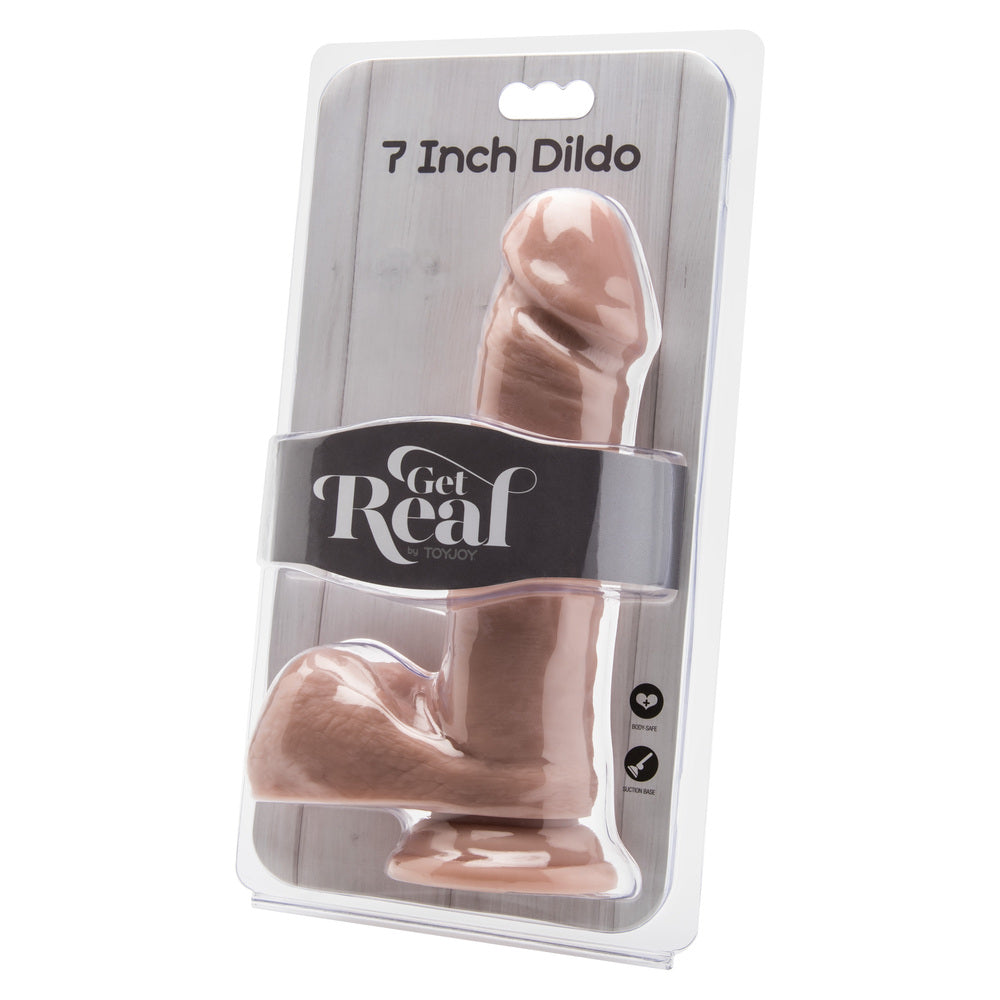 ToyJoy Get Real 7 Inch Dong With Balls Flesh Pink - APLTD