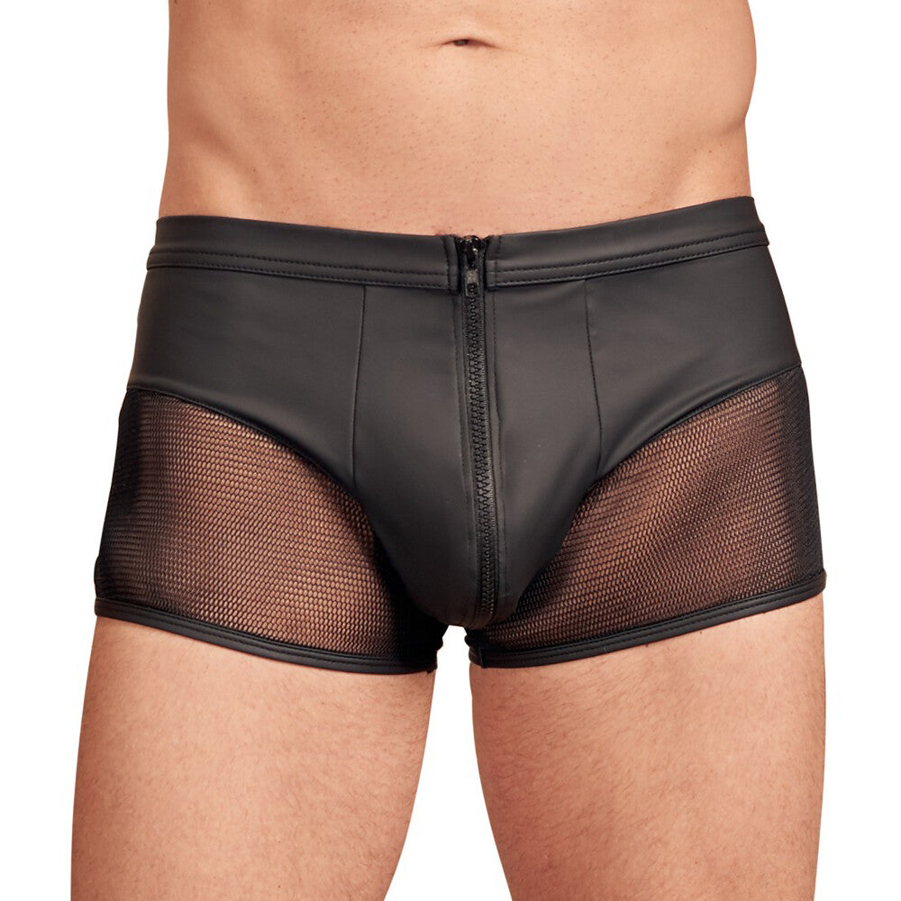 NEK Matte Look Pants With Zip Opening Black - APLTD