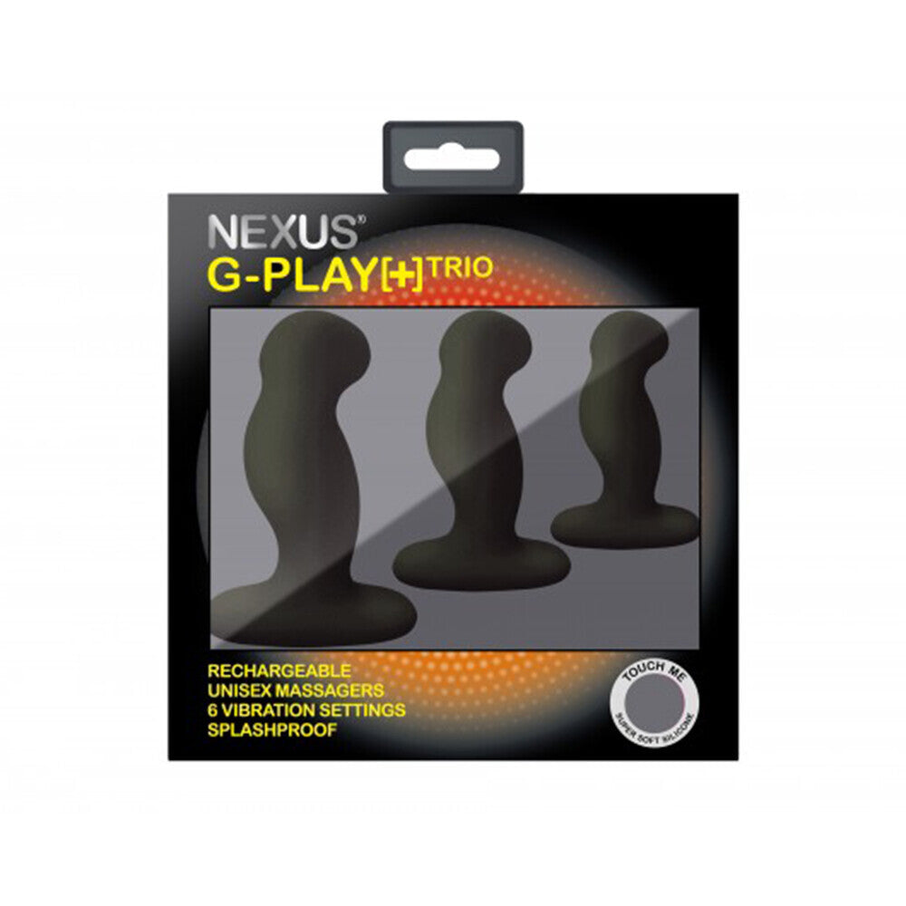 Nexus G Play Trio Vibrating Prostate Massagers Black - APLTD