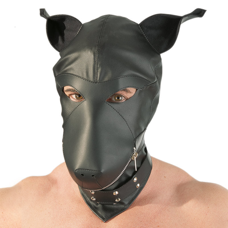 Imitation Leather Dog Mask - APLTD