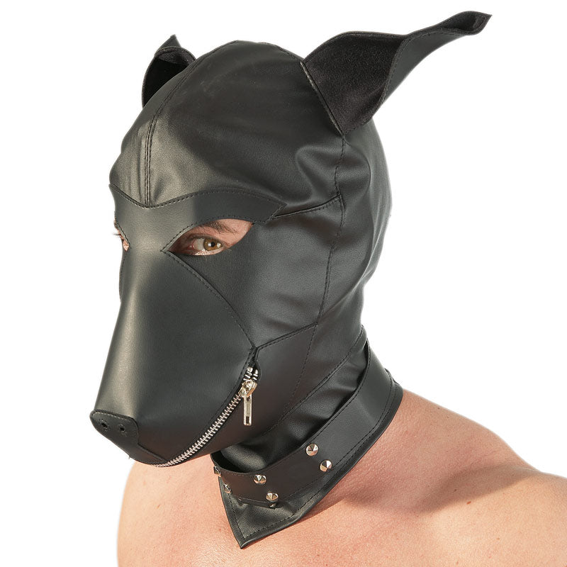 Imitation Leather Dog Mask - APLTD