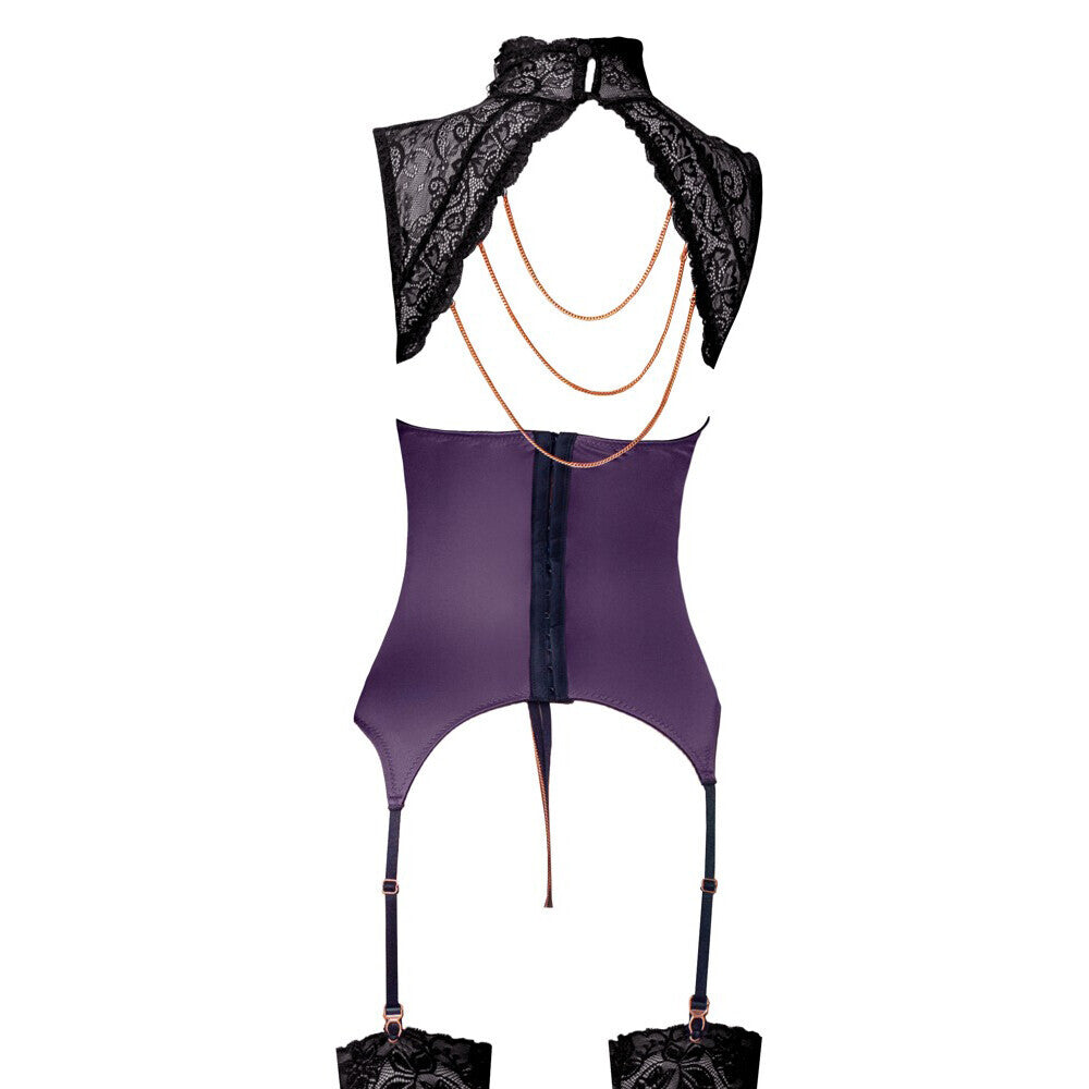 Abierta Fina Basque and Crotchless Set Chains - APLTD