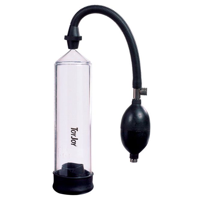 Toy Joy Rock Hard Black And Clear Penis Power Pump - APLTD