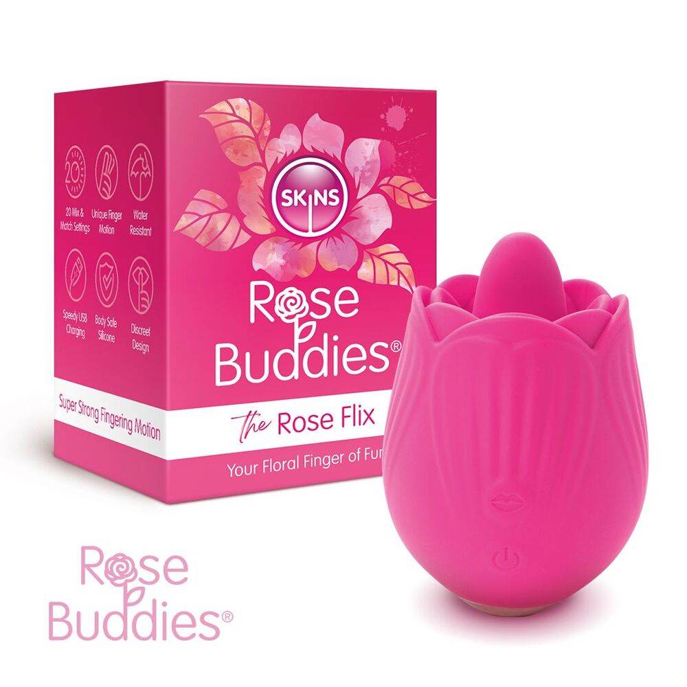 Skins Rose Buddies The Rose Flix Klitoris-Massagegerät Pink