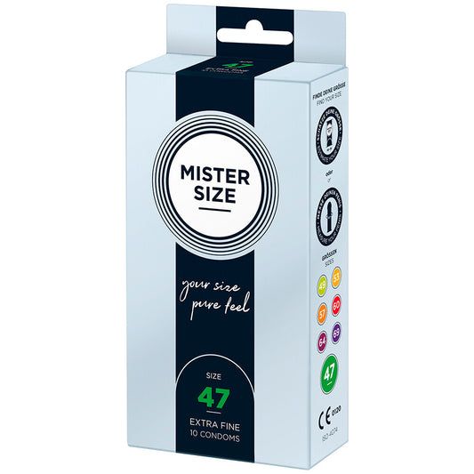Mister Size 47mm Your Size Pure Feel Condoms 10 Pack - APLTD