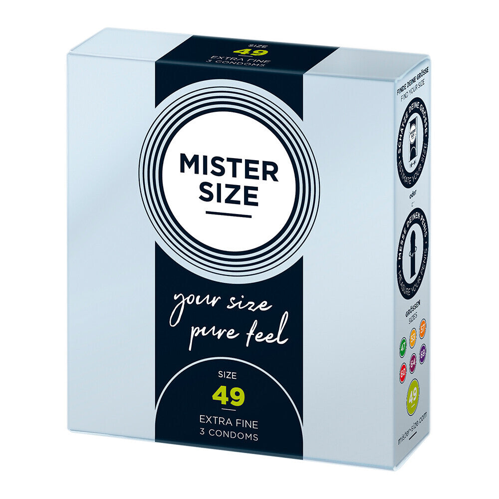 Mister Size 49mm Your Size Pure Feel Condoms 3 Pack - APLTD