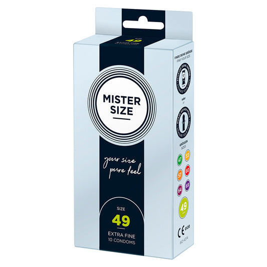 Mister Size 49mm Your Size Pure Feel Condoms 10 Pack - APLTD