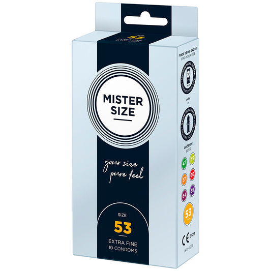 Mister Size 53mm Your Size Pure Feel Condoms 10 Pack - APLTD