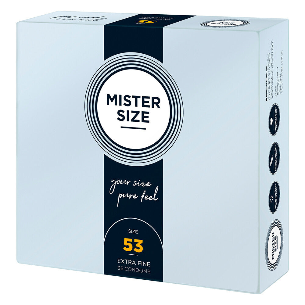 Mister Size 53mm Your Size Pure Feel Condoms 36 Pack - APLTD