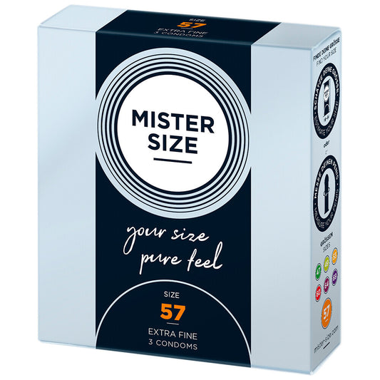 Mister Size 57mm Your Size Pure Feel Condoms 3 Pack - APLTD