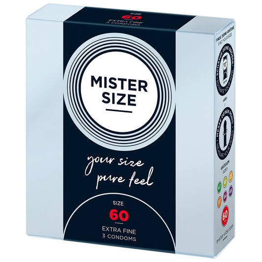Mister Size 60mm Your Size Pure Feel Condoms 3 Pack - APLTD