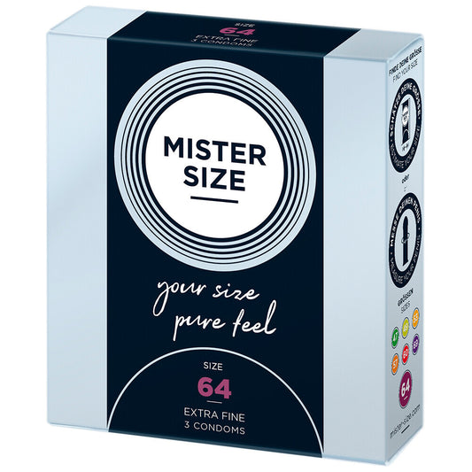 Mister Size 64mm Your Size Pure Feel Condoms 3 Pack - APLTD