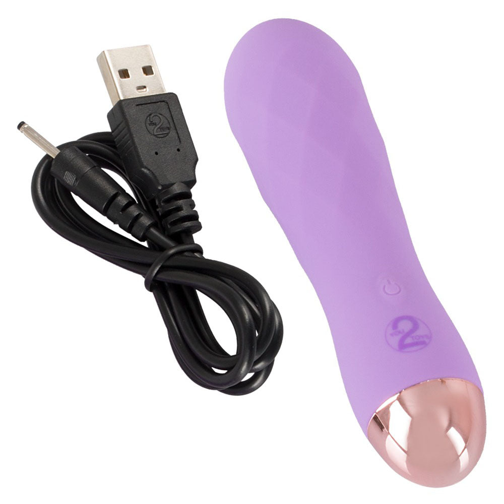 Cuties Silk Touch Rechargeable Mini Vibrator Purple - APLTD