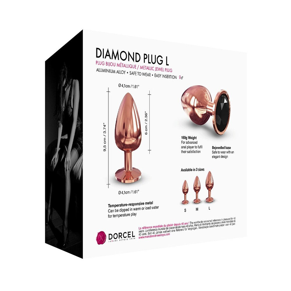 Dorcel Diamond Butt Plug Rose Gold Large - APLTD