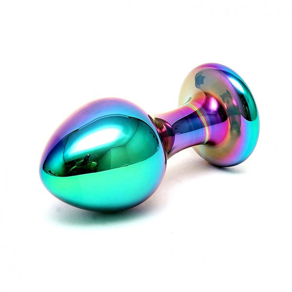 Sensual Multi Coloured Glass Melany Anal Dildo - APLTD