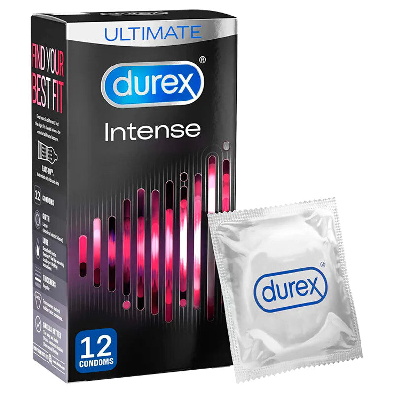 Durex Intense Ribbed And Dotted Condoms 12 Pack - APLTD