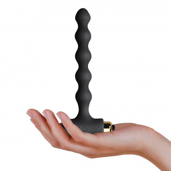 Rocks Off Pearls Petite Sensations Black Butt Plug - APLTD