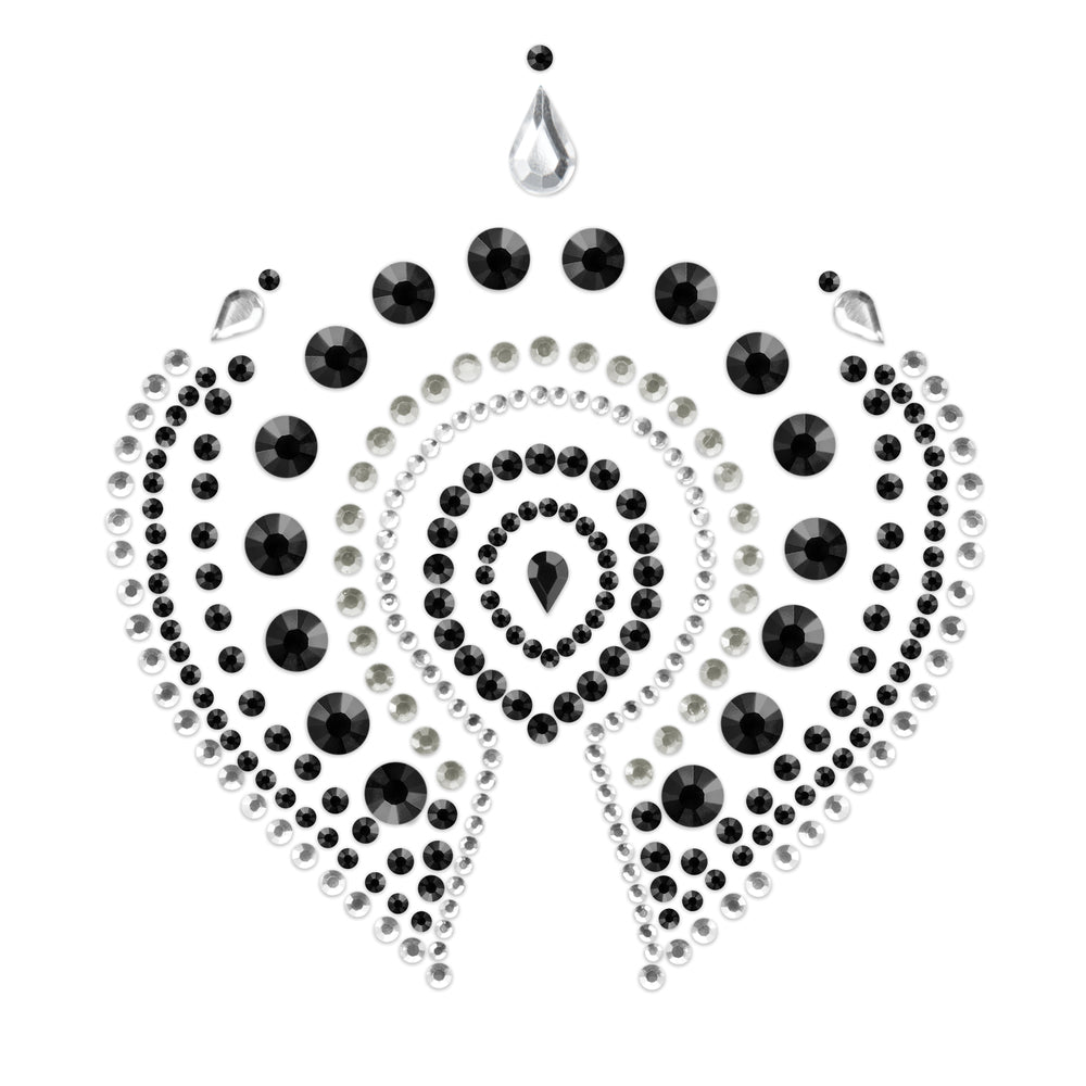 Bijoux Indiscrets Flamboyant Rhinestone Jewellery Black Silver - APLTD