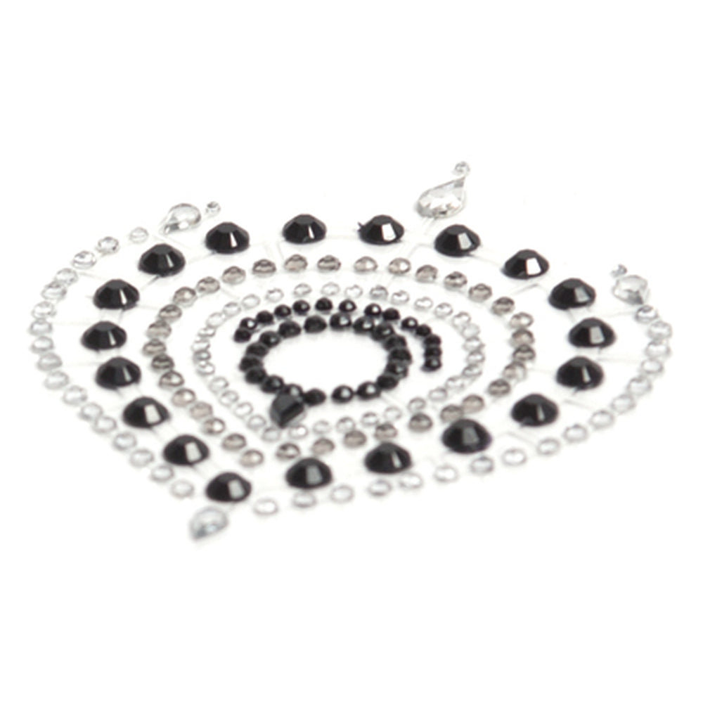 Bijoux Indiscrets Flamboyant Rhinestone Jewellery Black Silver - APLTD