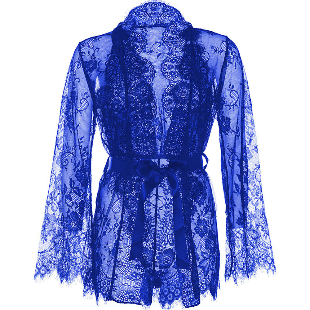 Leg Avenue Floral Lace Teddy and Robe - APLTD