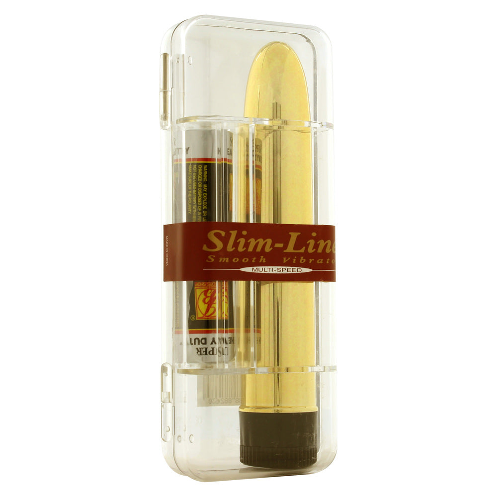 Slimline Smooth Multi Speed Vibrator Gold - APLTD