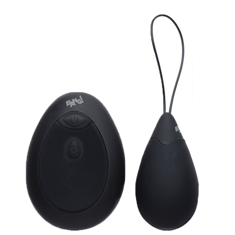 10X Silicone Vibrating Egg Black - APLTD