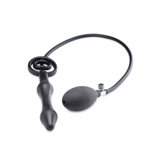 Master Series Devils Rattle Inflatable Anal Plug With Cock Ring - APLTD