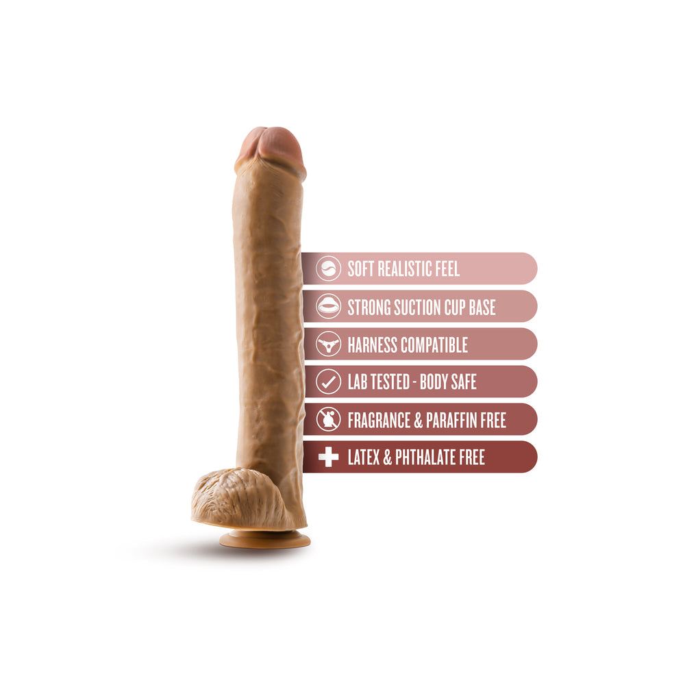 Dildo de 14 pouces avec boules Dr. Skin Dr. Michael