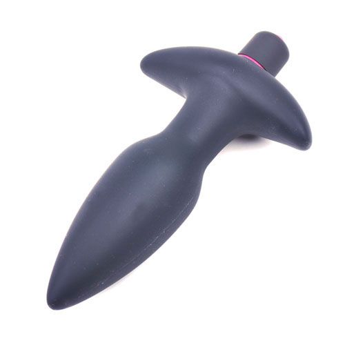 Silicone Butt Plug With Vibrating Bullet - APLTD