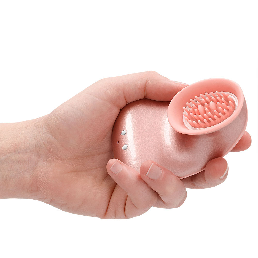 Twitch Rose Gold Hands Free Suction And Vibration Toy - APLTD