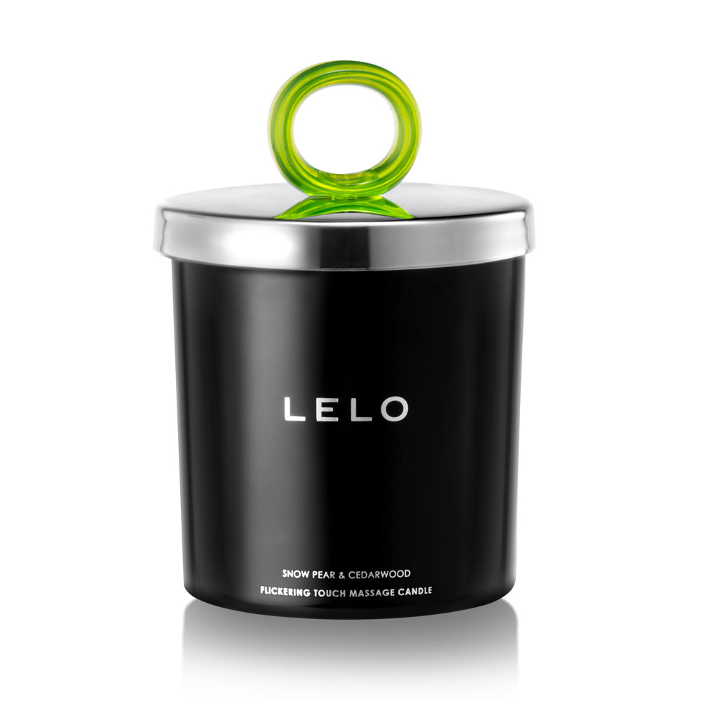 Lelo Snow Pear And Cedarwood Flickering Touch Massage Candle - APLTD